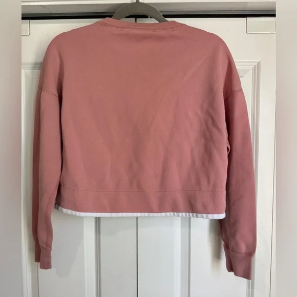 Nike Light Pink Tech Fleece Crewneck Pullover Sweatshirt S - Picture 3 of 6